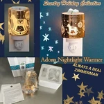 Scentsy Adorn Gold Mini Warmer Floral Metallic Glowing Night Light Nursery New. Fixed Price $33.34.