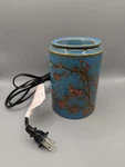 Scentsy Premium Full Size Cylinder Warmer "cherry Tree Retired Tested Blue. Fixed Price $17.99.