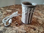 Scentsy Aspen Grove Birch Trees Gray And White Full Size Wax Warmer Tested 29917. Fixed Price $11.90.