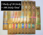 Gonesh Incense 5 Packs X 20 (100 Sticks) Choose Scent Assortment. Fixed Price $16.50.