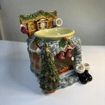 Yankee Candle Our America Santa's Hearth Stove Tart Warmer Fireplace Christmas. Fixed Price $23.99.