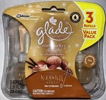 Glade Plugins Scented Oil Refill 3 Pack Nutcracker Delight. Fixed Price $10.99.