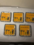 (5) Halloween Get Your Scary On Dessert Plate Snacks 7" X. Fixed Price $24.50.