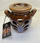 Hosley Elegant Expressions Ceramic Tea Light Candle Oil Warmer 4.25" Tall. Fixed Price $11.39.