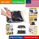 12 Compression Bags For Travel Essentials, Vacuum Packing Space Saver Fo.... Fixed Price $13.88.
