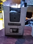 Fragrance Warmer - Wax Melter By Boulevard Gray Circles #70459. Fixed Price $12.99.