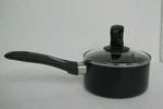 Mirro Get Grip Aluminum 1QT Nonstick Sauce Pan With Glass Lid Cover Black. Fixed Price $15.00.