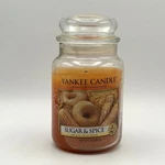 Yankee Candle Sugar & Spice 22 Oz With Jar Slightly Burned. Fixed Price $19.99.