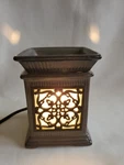 Scentsy Wax Oil Warmer Burner Jane Wrought Iron Rustic With Bulb No Box. Fixed Price $24.95.