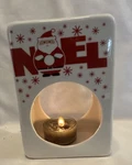 Christmas Oil Wax Burner Tea Lite Candle Ceramic Figurine Noel Santa Claus 4X5. Fixed Price $15.90.