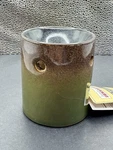 Luminessence Green & Brown Ceramic Oil Warmer. Fixed Price $7.00.