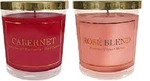 Lumabase Scented Set Of 2 Candles- Wine Collection. Rose Blent/cabernet.new. Fixed Price $14.99.