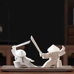Lyart Samurai Statue Decor Japanese Warrior Children's Whiteb And Whitec. Fixed Price $33.72.