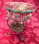 Partylite Garden Lites Aroma Melts Warmer HB2205 Tealight Glass & Metal Holder. Fixed Price $13.50.