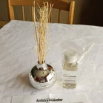 Pearlessence Gingerbread Scent Holiday Oil Silver Ornament Ball Reed Diffuser. Fixed Price $9.07.