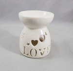 Ceramic Tealight Warmer Essential Oil Wax Melt Burner Aromatherapy Stove Love. Fixed Price $11.99.