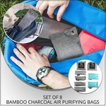 9 Packs Activated Charcoal Odor Absorber Nature Fresh Bamboo Air Purifying Bag. Fixed Price $12.20.
