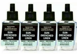 4 Bath Body Works Home Sun Drenched Linen Wallflowers Refills Bulbs 0.8 Oz Fresh. Fixed Price $24.95.