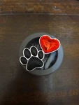 Bath Body Works Car Air Freshener Vent Clip Black Pawprint Heart + Scent Oil 2PC. Fixed Price $30.00.