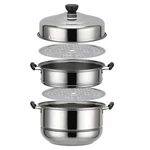 Stainless Steel Stack Steam Set Saucepot Multi-layer Boiler Cookware .... Fixed Price $75.24.