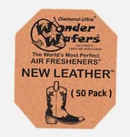 Wonder Wafers 50 Ct Individually Wrapped New Leather Air Fresheners. Fixed Price $14.95.