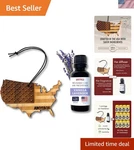 American-made Vanilla Lavender Hanging Car Diffuser With Fragrance Oil. Fixed Price $38.94.