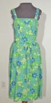 1970'S Sea Waves Blue / Green Print Cotton Sun Dress Sm - Med. Fixed Price $20.00.