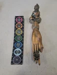 Buddha Incense Burner + Carved Soapstone Chakra Ashcatcher. Fixed Price $14.44.