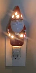 Winter Gnome Christmas Night Light Santa Suit By Widewise Ceramic Wall Plug. Fixed Price $14.24.