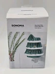 Sonoma Ceramic Snow Capped Holiday Tree Plug In Wax Warmer Lights Up New Box. Fixed Price $15.99.