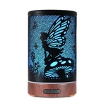 Essential Oil Diffuser, Ultrasonic, Cool Mist Humidifier, 7-COLOR Led, Auto Shut. Fixed Price $43.24.