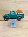 Bath & Body Works Green Fall Truck With Pumpkin Wallflower Plug Scent Control. Fixed Price $12.00.