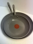 T-fal Preserve Ceramic Nonstick Frying Pan 2-PC Set, 8.5" 2-PIECE Beige New. Fixed Price $49.26.