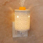 Star Moon Ceramic Melt Warmer, Plug In For Scented Wax, White. Fixed Price $15.35.