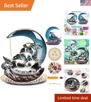New Moon Backflow Incense Holder, Ceramic Hand-made Fountain Burner W.... Fixed Price $54.99.
