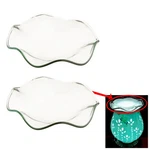 Pack Replacement Glass Dish Electric Lamps Oil Aromatherapy Tart Warmers 3.25". Fixed Price $16.99.