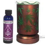 Aromar Electric Oil & Wax Warmer Copper Touch Cannabis Design Fragrance LAMP7912. Fixed Price $35.89.