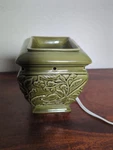 Rimport SC-170 Olive Green Ceramic Electric Wax Melt Warmer Oil Diffuser Floral. Fixed Price $17.99.