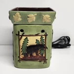 Scentsy Lodge Full Size Retired Warmer Moose Bear Fish Pine Rustic Cabin W/bulb. Fixed Price $24.95.