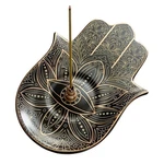 Ceramic Hamsa Hand Incense Holder - 2 1 Brass For Sticks An.... Fixed Price $35.74.