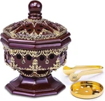 Am Lux Octagon Incense Burner - Bakhoor & Cone Charcoal Resin, Brown. Fixed Price $43.99.