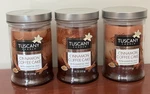 3 Cinnamon Coffee Cake Large Jar 2 Wick 18 Oz Tuscany Candle Essential Oil Lot. Fixed Price $39.99.