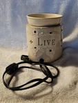 Live, Love, Laugh Illuminating Fragrance By Candle Warmers Etc.. Fixed Price $16.99.