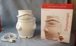 Sparoom Holiday Snowman White Ceramic Ultrasonic Usb Essential Oil Diffuser -euc. Fixed Price $13.99.