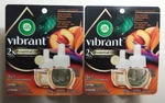 2 Air Wick Vibrant Plug Scented Oil Refills 4CT Necterine & Paradise Flower. Fixed Price $16.99.