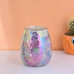 Dicimi Seven Color Mosaic Candle Heater, Glass Wax Melt Electric Fuel.... Fixed Price $40.49.