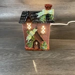 Vtg Our America 30099 Frosted Juniper House Electric Wax Tart Warmer Diane Knott. Fixed Price $17.87.