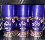 3X Glade Automatic Spray Refill Limited Edition Shimmering Wonder - Plum Blossom. Fixed Price $62.99.