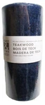 Place & Time Teakwood 6" Blue Pillar Candle, Joann's, Hard To Find, New. Fixed Price $12.99.