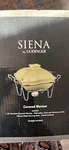Siena By Godinger Covered Warmer Chrome Plated Serving Rack 1 Qt Porcelain Green. Fixed Price $30.00.